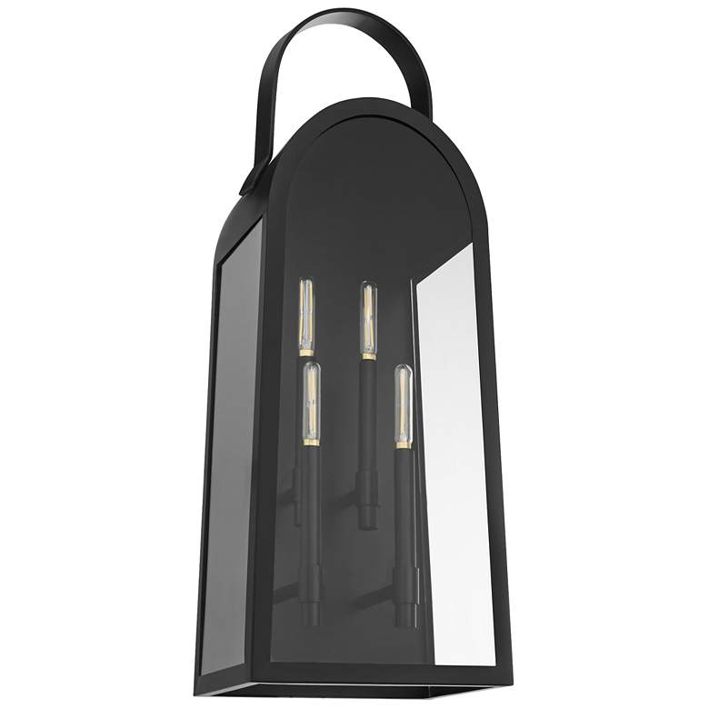 Image 1 Quorum International Rossi 30" Matte Black Wall Lantern'