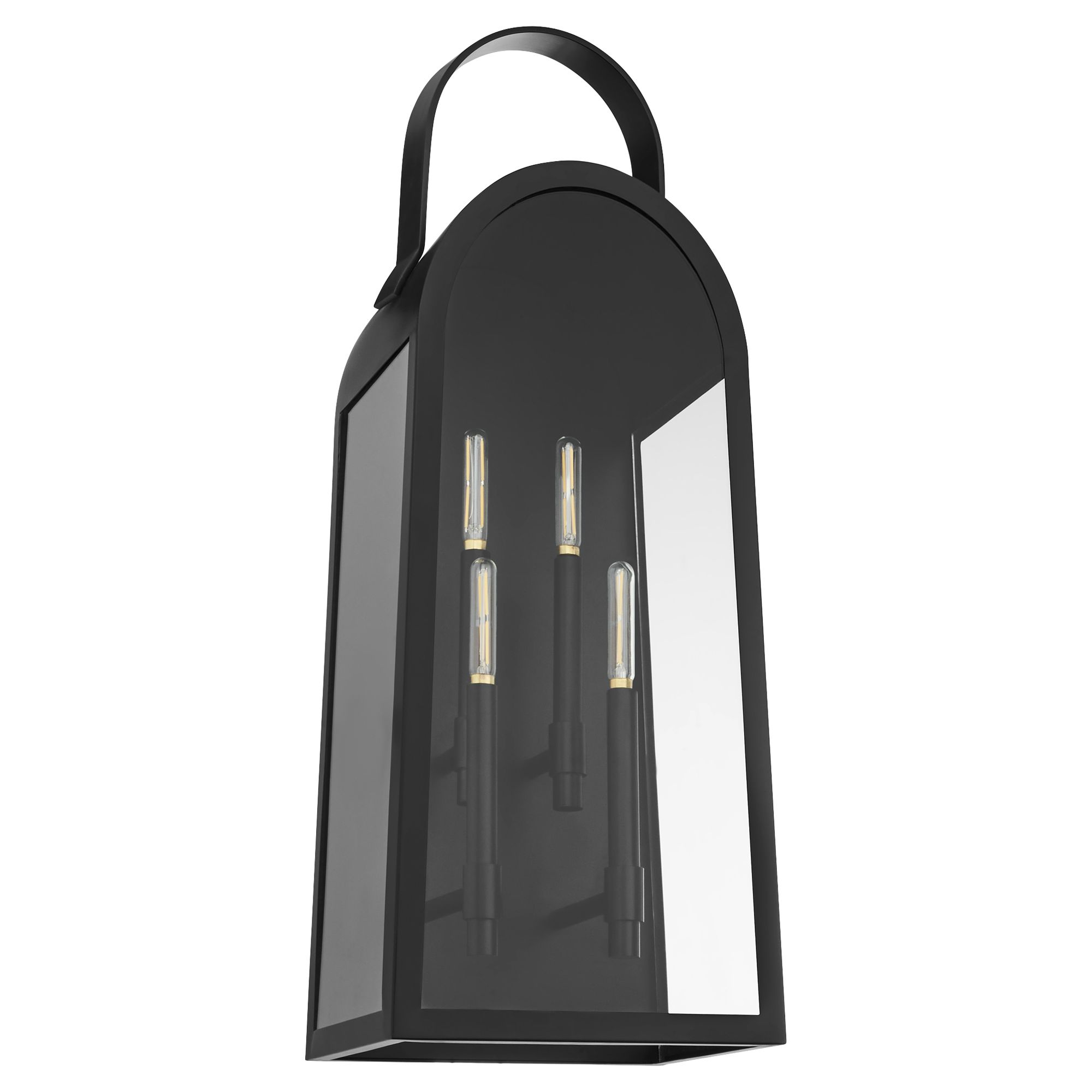 Image 2 Quorum International Rossi 30" Matte Black Wall Lantern' more views