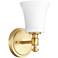 Quorum International Rossington 1LT AGB w Opal Glass Wall Sconce