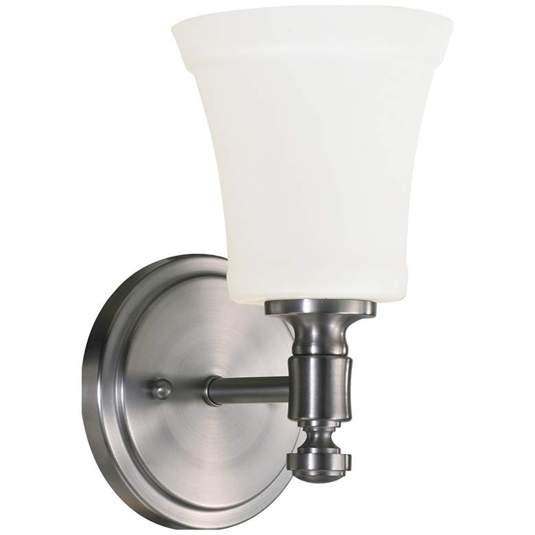 Image 1 Quorum International Rossington 1LT Satin Nickel Wall Sconce