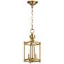 Quorum International Rossington 2LT Aged Brass Entry Pendant
