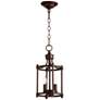 Quorum International Rossington 2LT Oiled Bronze Entry Pendant