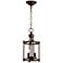 Quorum International Rossington 2LT Oiled Bronze Entry Pendant