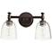 Quorum International Rossington 2LT Oiled Bronze Vanity Light