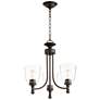 Quorum International Rossington 3LT Oiled Bronze Chandelier