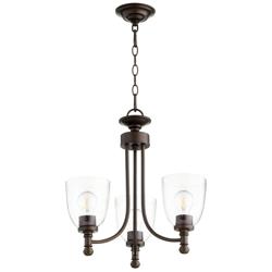 Quorum International Rossington 3LT Oiled Bronze Chandelier