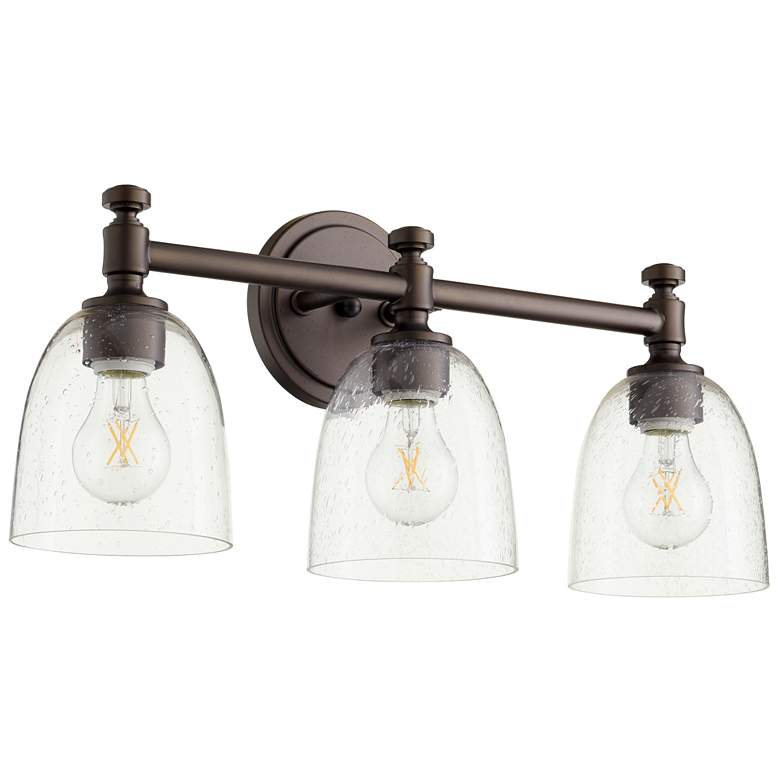 Image 1 Quorum International Rossington 3LT Oiled Bronze Vanity Light