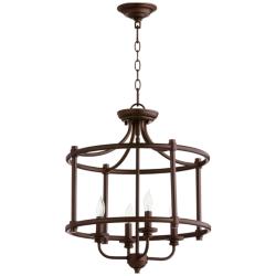 Quorum International Rossington 4LT Oiled Bronze Semi-Flush Mount