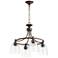 Quorum International Rossington 4LT Transitional Oiled Bronze Chandelier