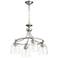 Quorum International Rossington 4LT Transitional Satin Nickel Chandelier