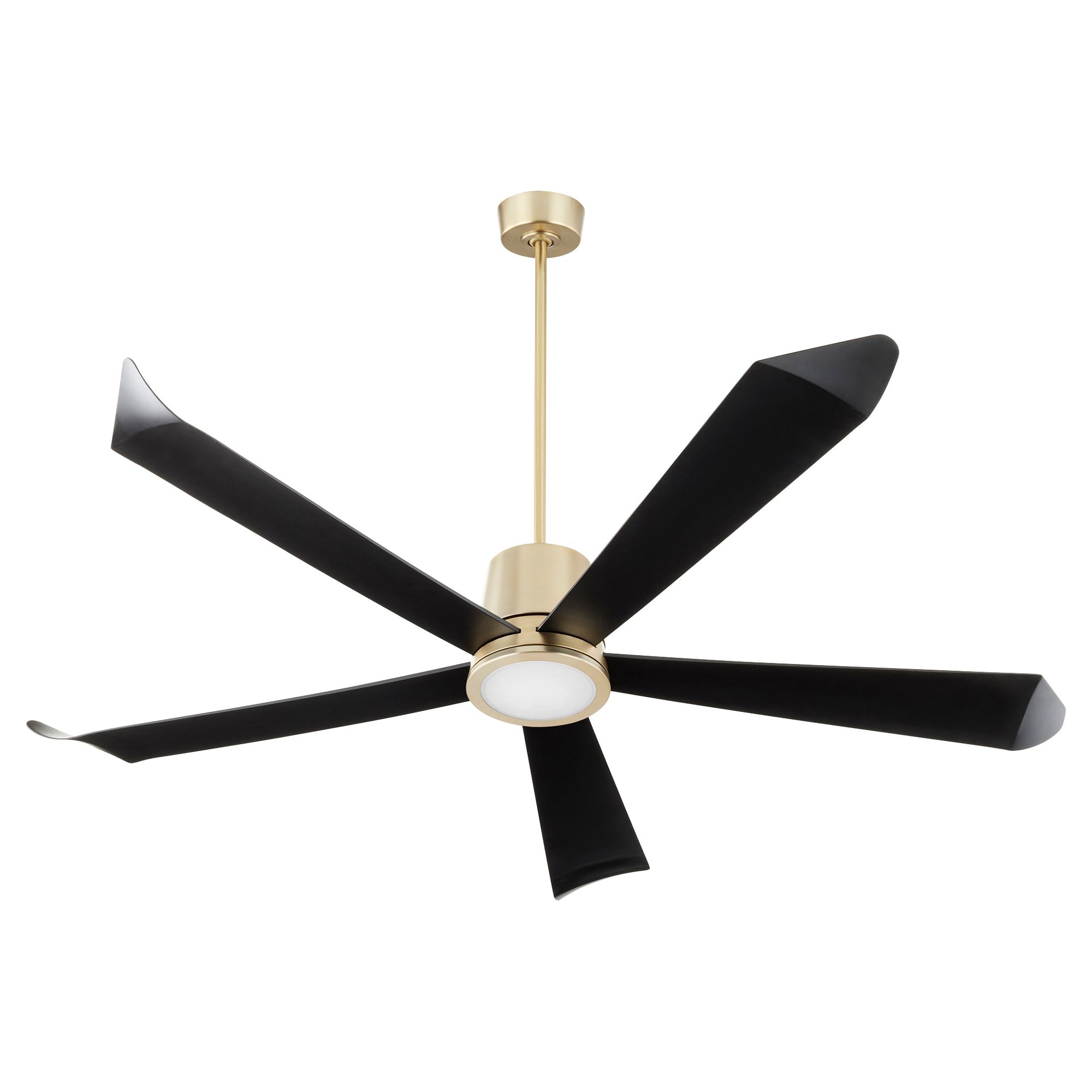 Image 2 Quorum International Rova 72" Aged Brass Wifi Fan more views