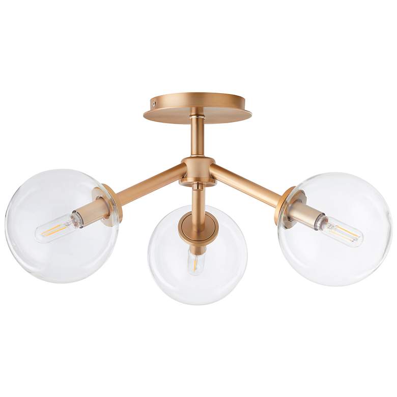 Image 1 Quorum International Rovi 3LT Aged Brass Ceiling Mount