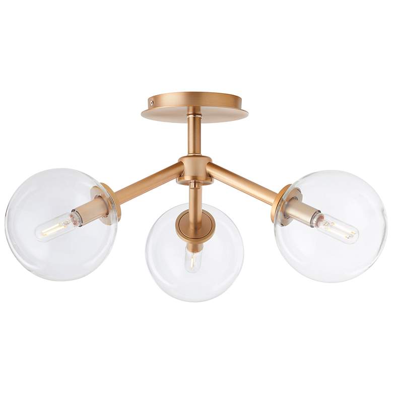 Image 2 Quorum International Rovi 3LT Aged Brass Ceiling Mount more views