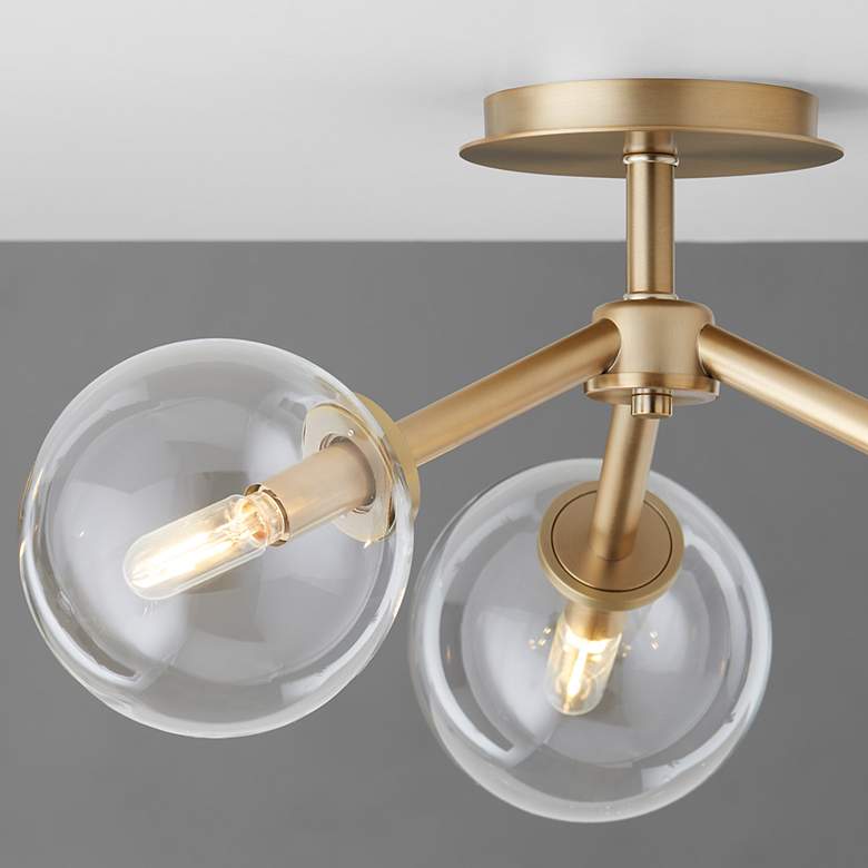 Image 3 Quorum International Rovi 3LT Aged Brass Ceiling Mount more views