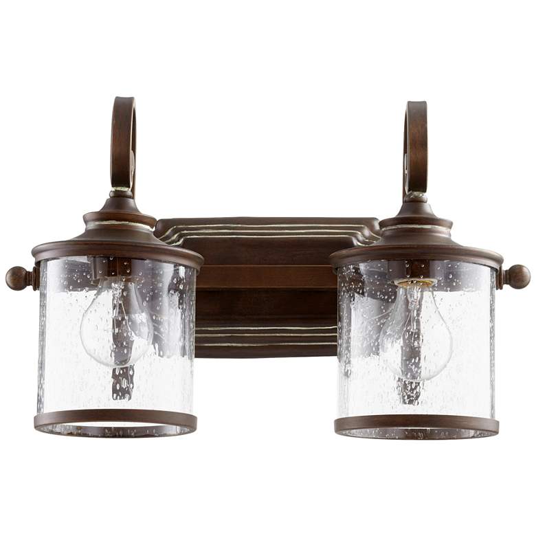 Image 1 Quorum International San Miguel 2LT Vintage Cooper Vanity Light