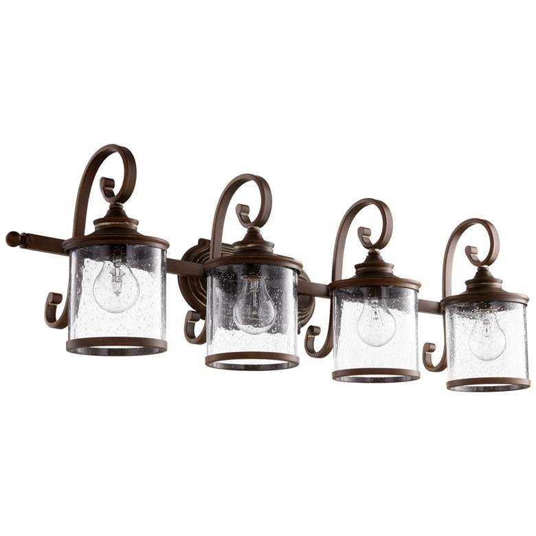 Image 1 Quorum International San Miguel 4LT Vintage Cooper Vanity Light
