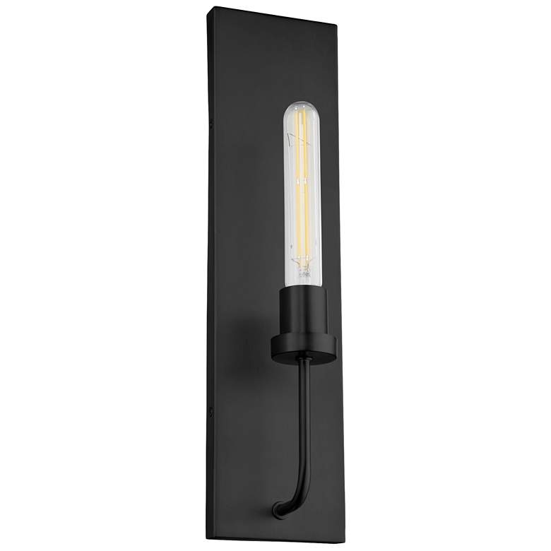 Image 1 Quorum International Sheridan 1LT Matte Black Wall Mount