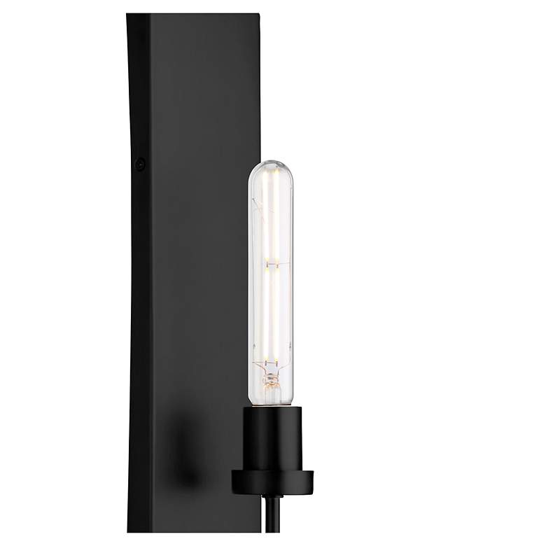 Image 2 Quorum International Sheridan 1LT Matte Black Wall Mount more views