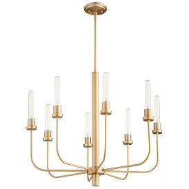 Image1 of Quorum International Sheridan 8LT Aged Brass Chandelier