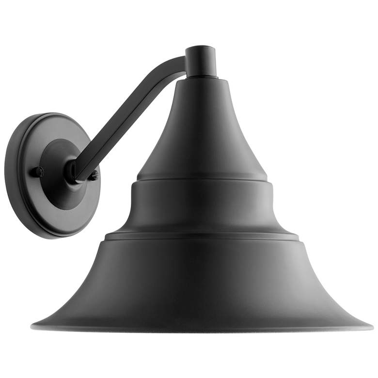 Image 1 Quorum International Sombra 11" Matte Black Wall Lantern