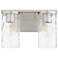 Quorum International Steinway 2LT Satin Nickel Vanity Light