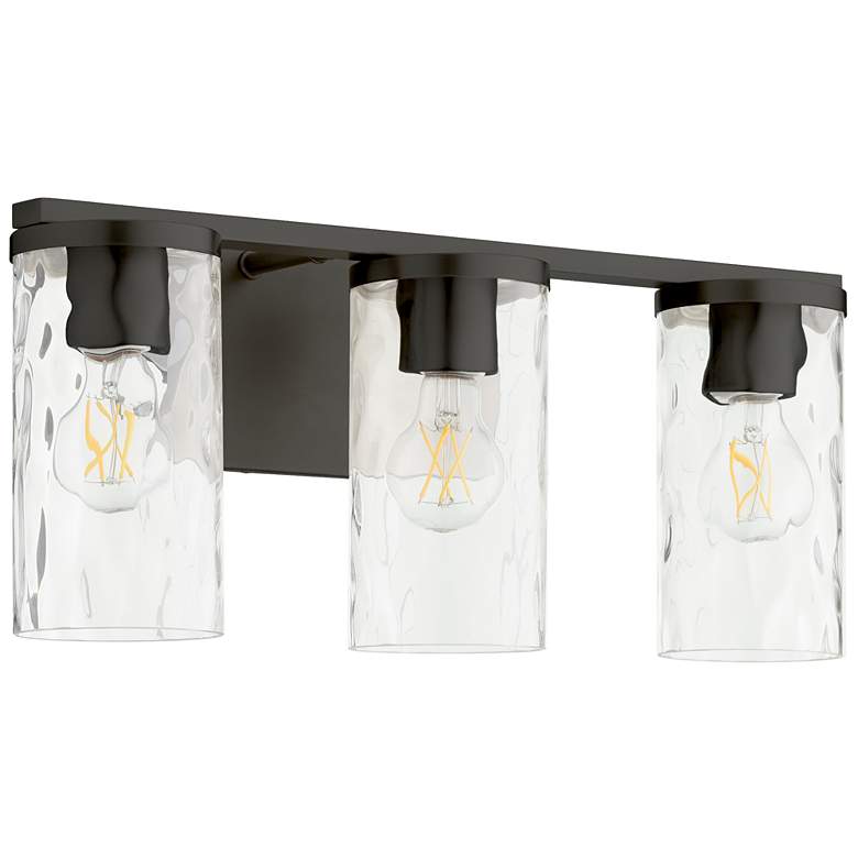 Image 1 Quorum International Steinway 3LT Matte Black Vanity Light