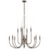 Quorum International Summit 12LT Dark Brass Chandelier
