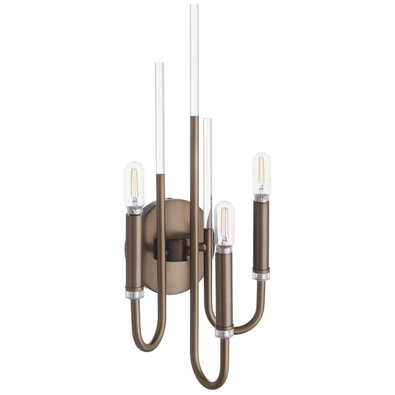 Image 1 Quorum International Summit 3LT Darl Brass Wall Mount