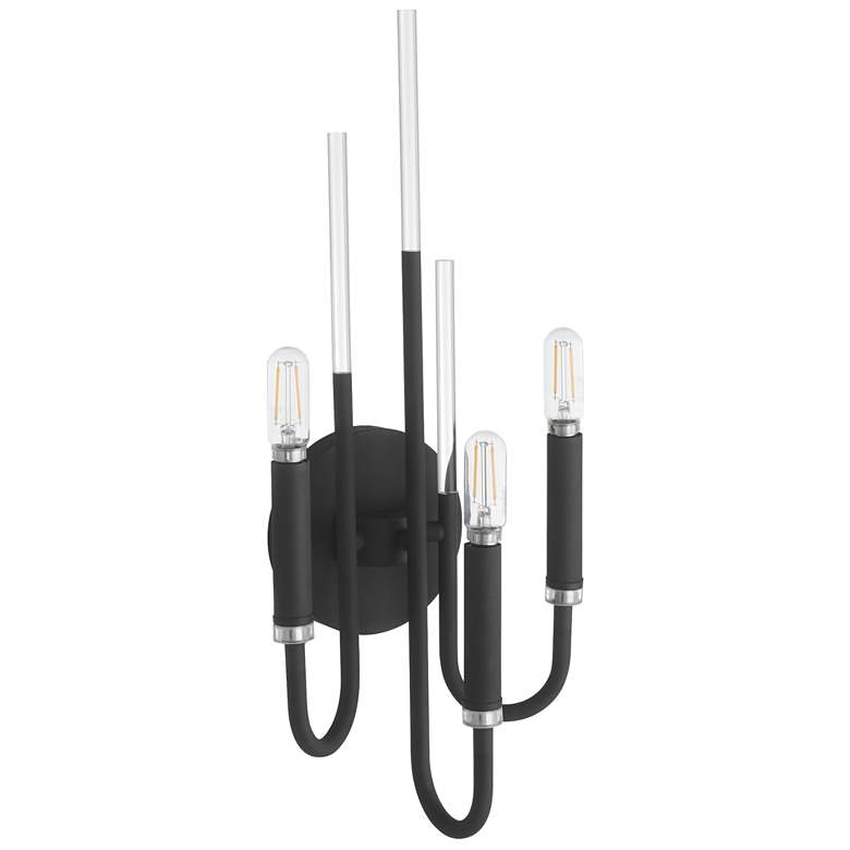 Image 1 Quorum International Summit 3LT Textured Black Wall Mount