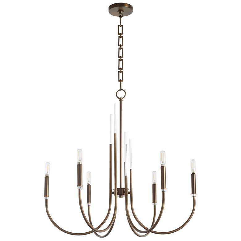 Image 1 Quorum International Summit 6LT Dark Brass Chandelier