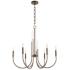 Quorum International Summit 6LT Dark Brass Chandelier