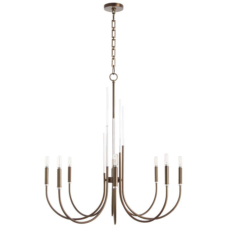 Image 1 Quorum International Summit 8LT Dark Brass Chandelier