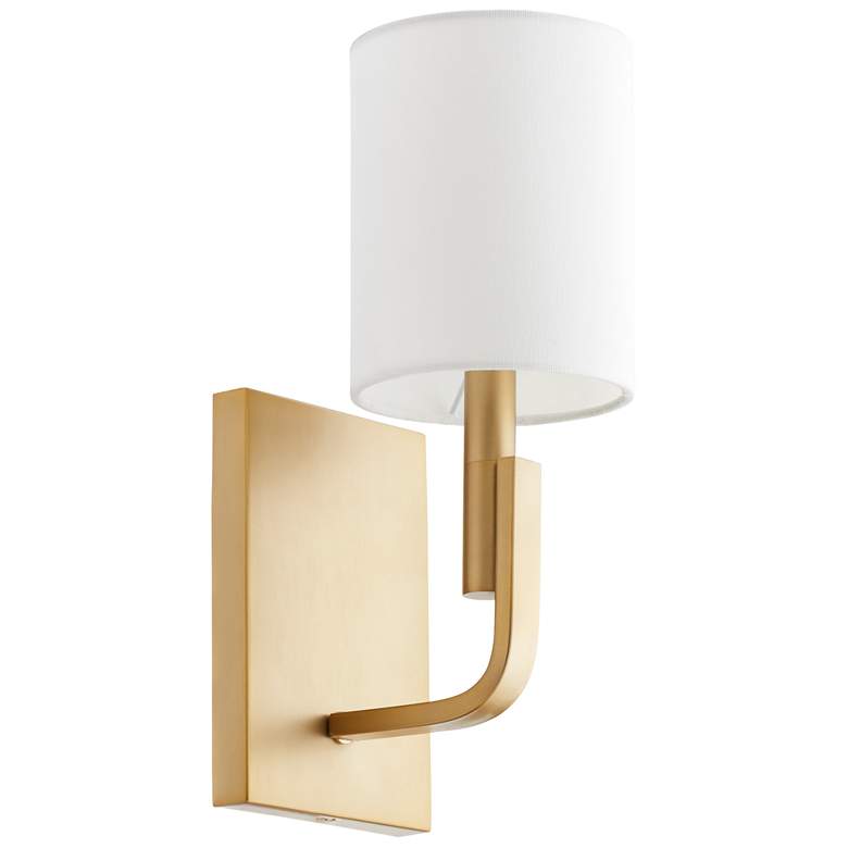 Image 1 Quorum International Tempo 1LT Aged Brass Wall Mount