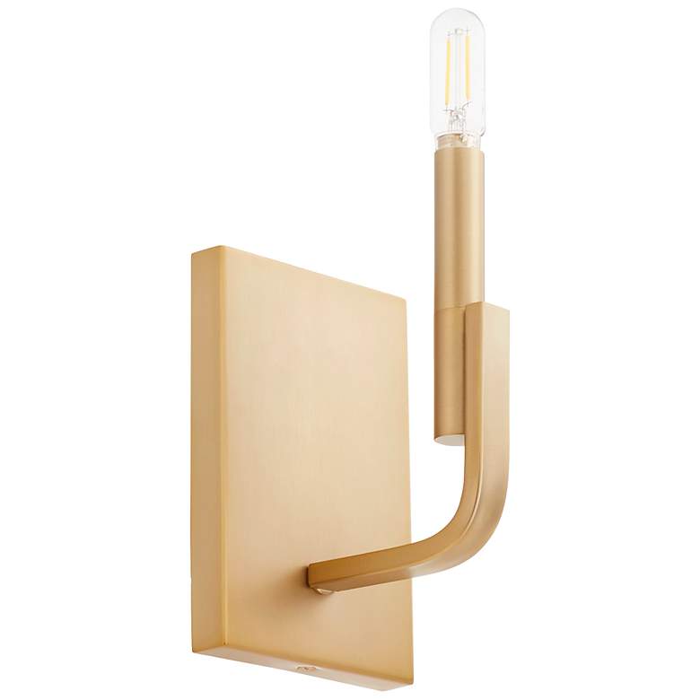 Image 5 Quorum International Tempo 1LT Aged Brass Wall Mount more views
