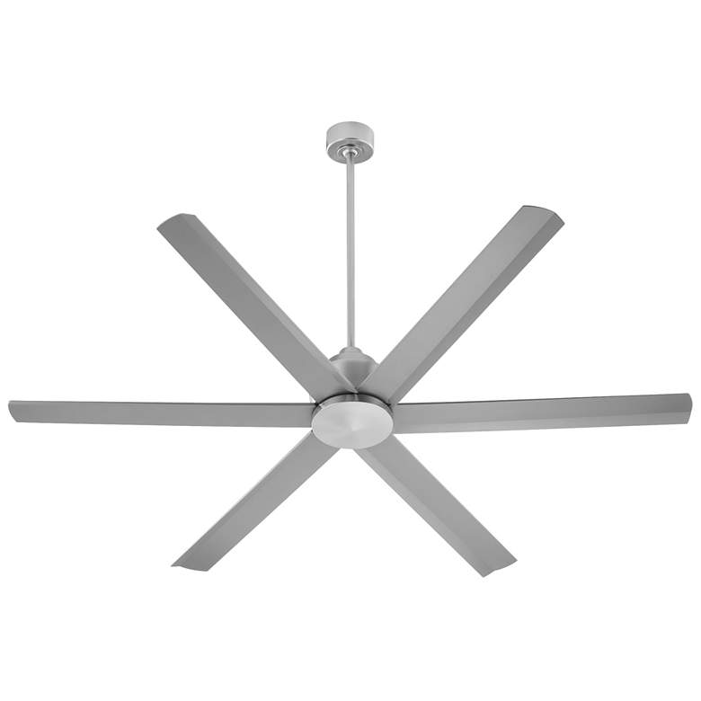 Image 1 Quorum International Titus 65" 6 Blade Satin Nickel Ceiling Fan