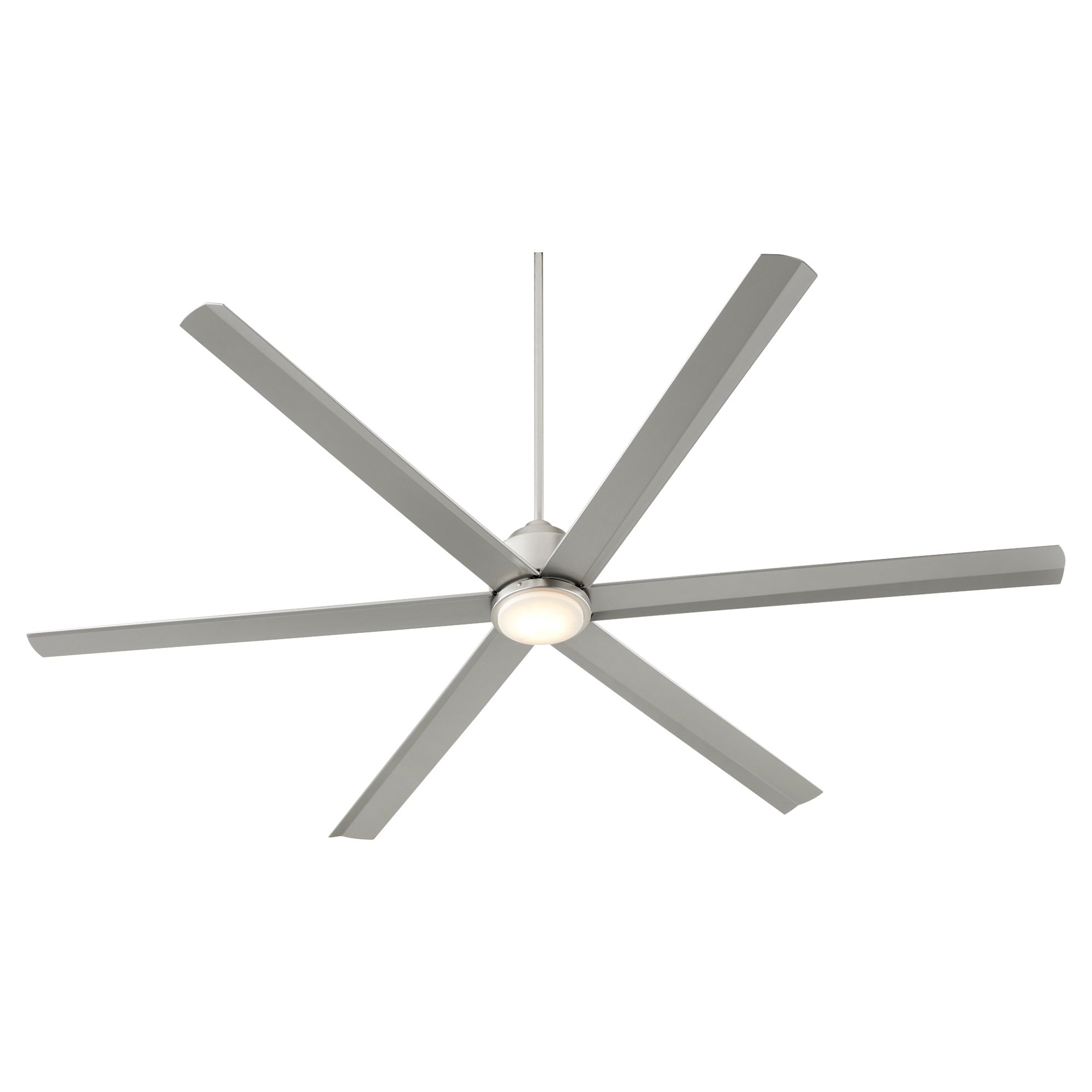 Image 2 Quorum International Titus 80" 6 Blade Satin Nickel Ceiling Fan more views