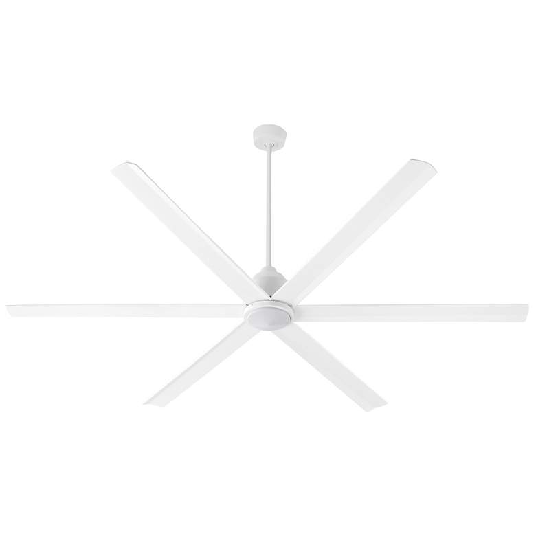 Image 1 Quorum International Titus 80" 6 Blade Studio White Ceiling Fan