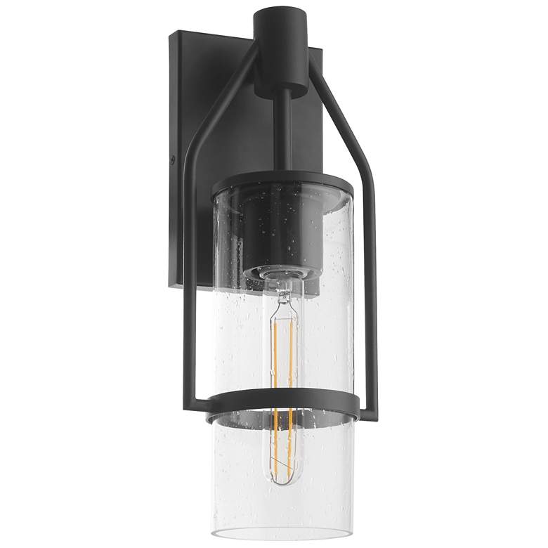 Image 1 Quorum International Townsend 16" Textured Black Wall Lantern
