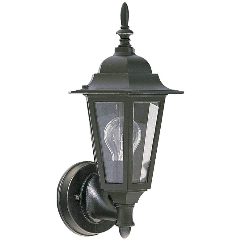 Image 1 Quorum International Traditional 13" 1LT Black Outdoor Wall Light