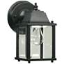 Quorum International Traditional 9" 1LT Black Outdoor Wall Light