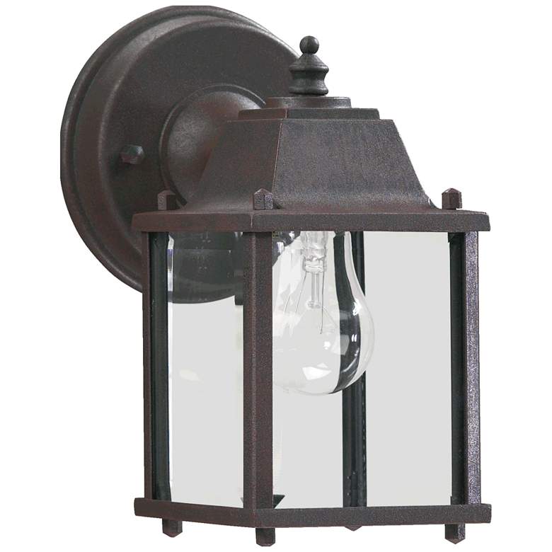 Image 1 Quorum International Traditional 9" 1LT Rust Outdoor Wall Light