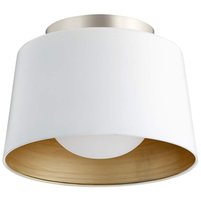 Image 1 Quorum International Trapeze 11" Studio White Ceiling Mount