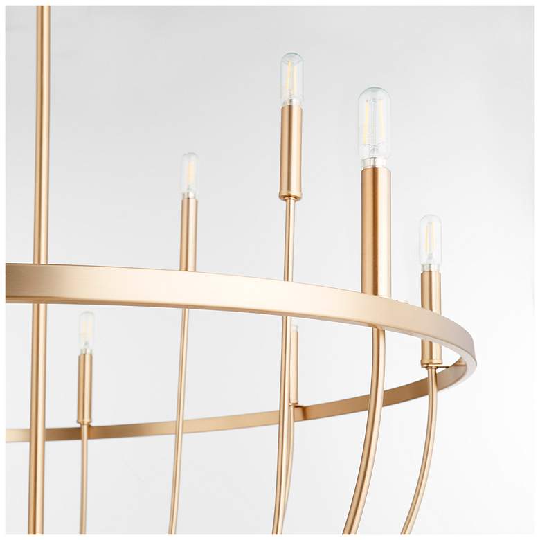 Image 3 Quorum International Tribute 12LT Aged Brass Chandelier more views