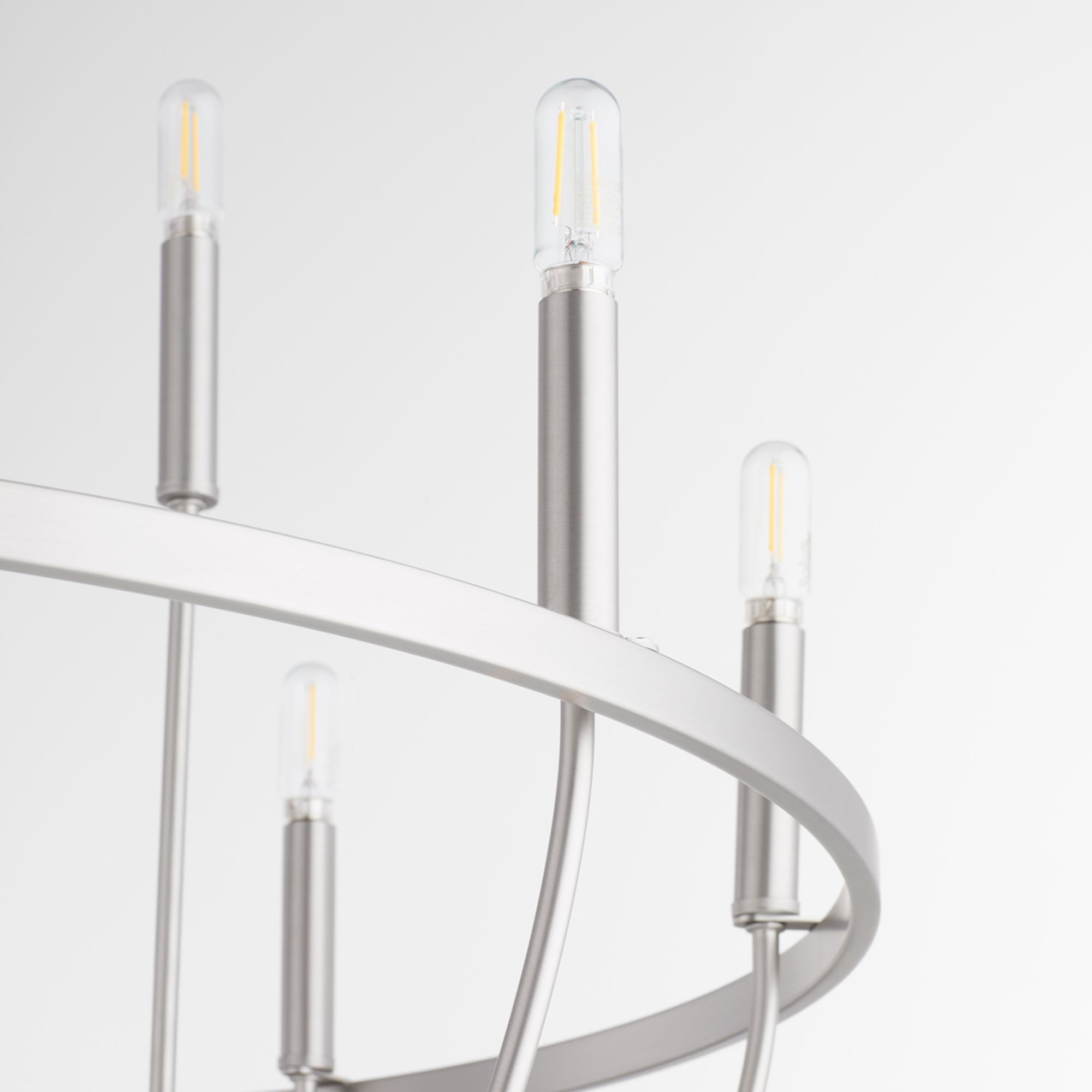 Image 3 Quorum International Tribute 12LT Satin Nickel Chandelier more views