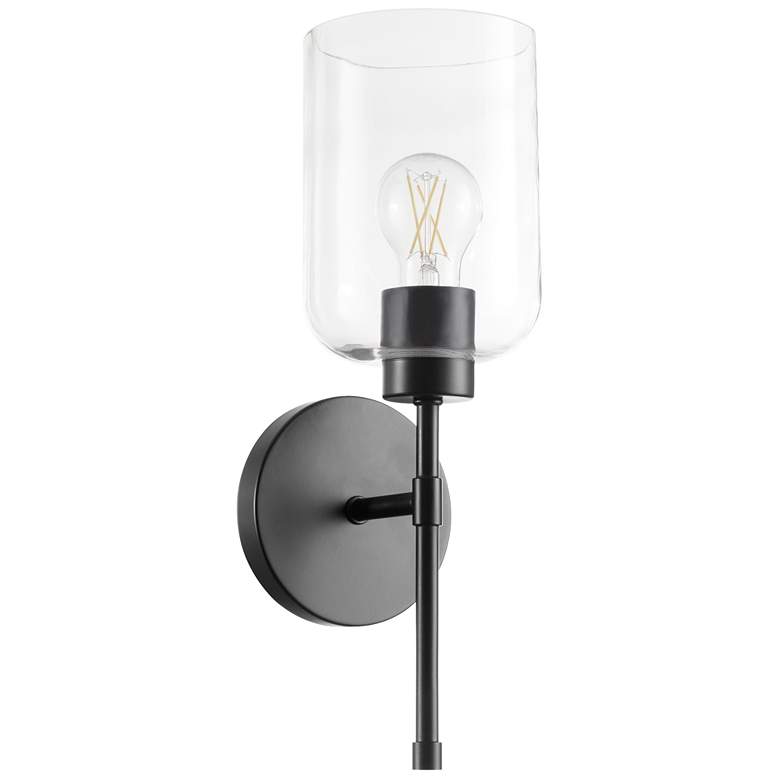 Image 1 Quorum International Tribute 1LT Matte Black Wall Mount