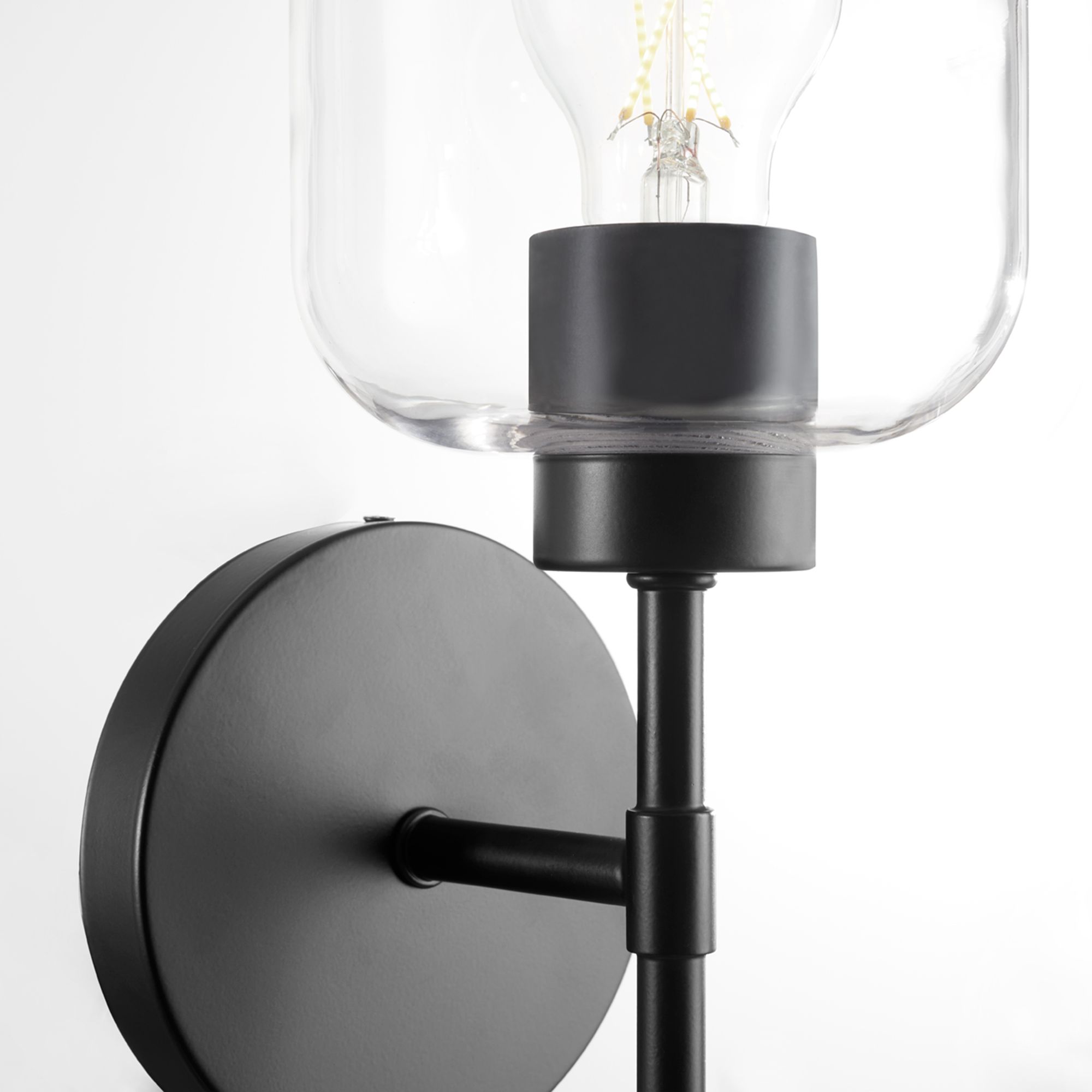 Image 4 Quorum International Tribute 1LT Matte Black Wall Mount more views