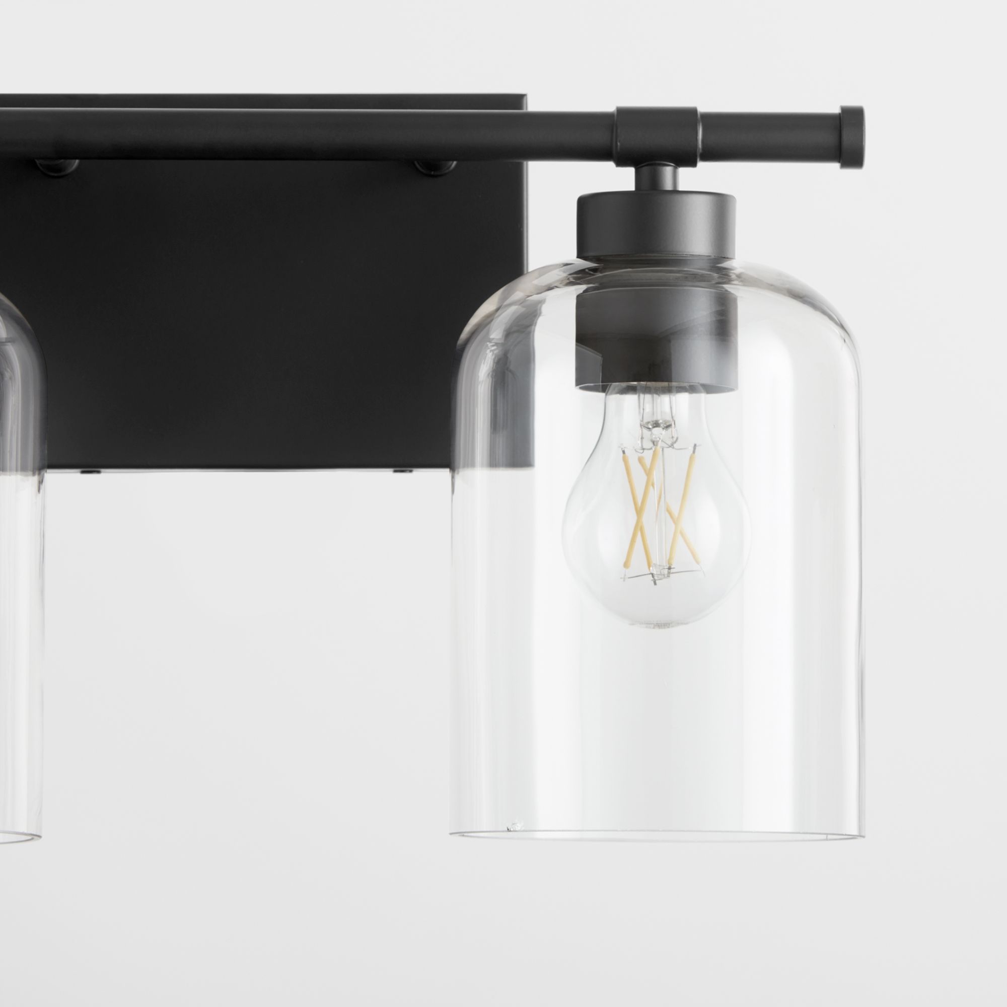 Image 4 Quorum International Tribute 2LT Matte Black Vanity Light more views