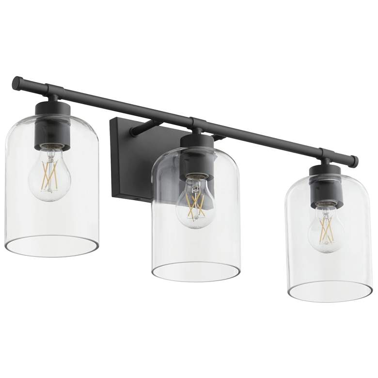 Image 1 Quorum International Tribute 3LT Matte Black Vanity Light