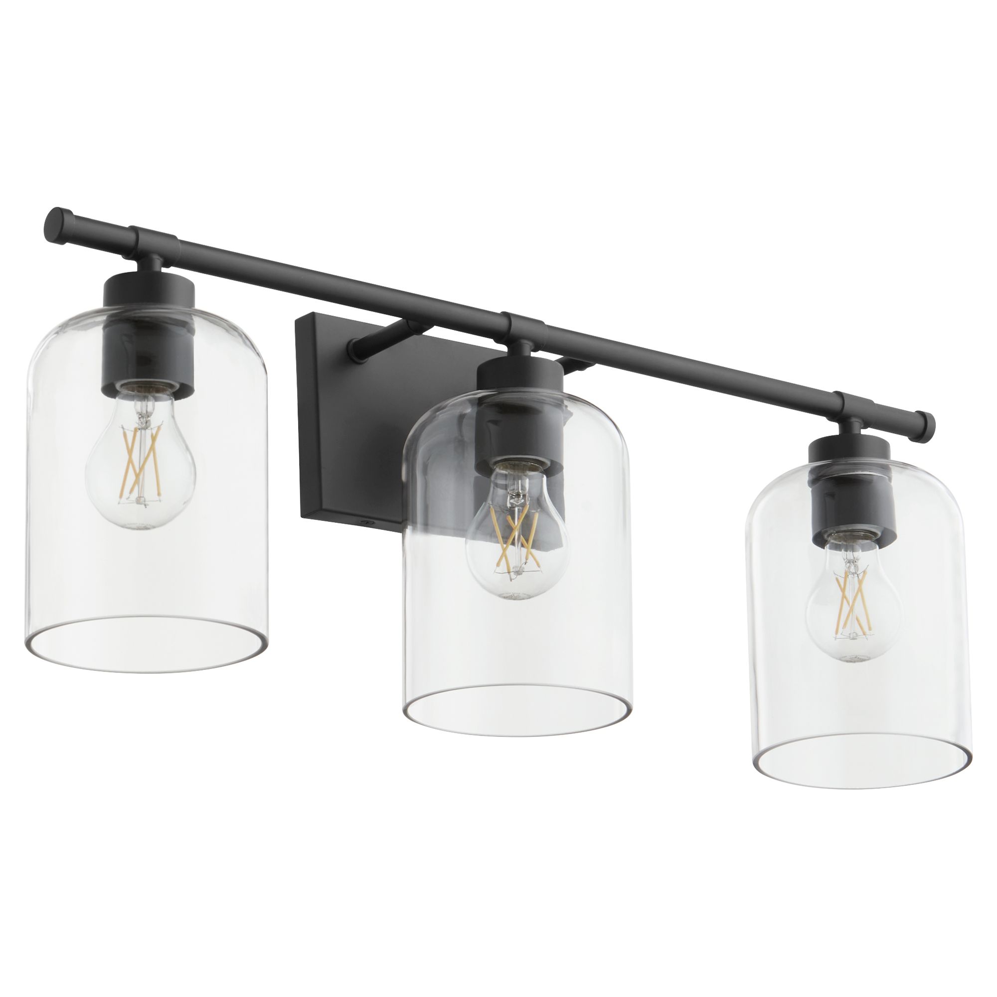 Image 2 Quorum International Tribute 3LT Matte Black Vanity Light more views