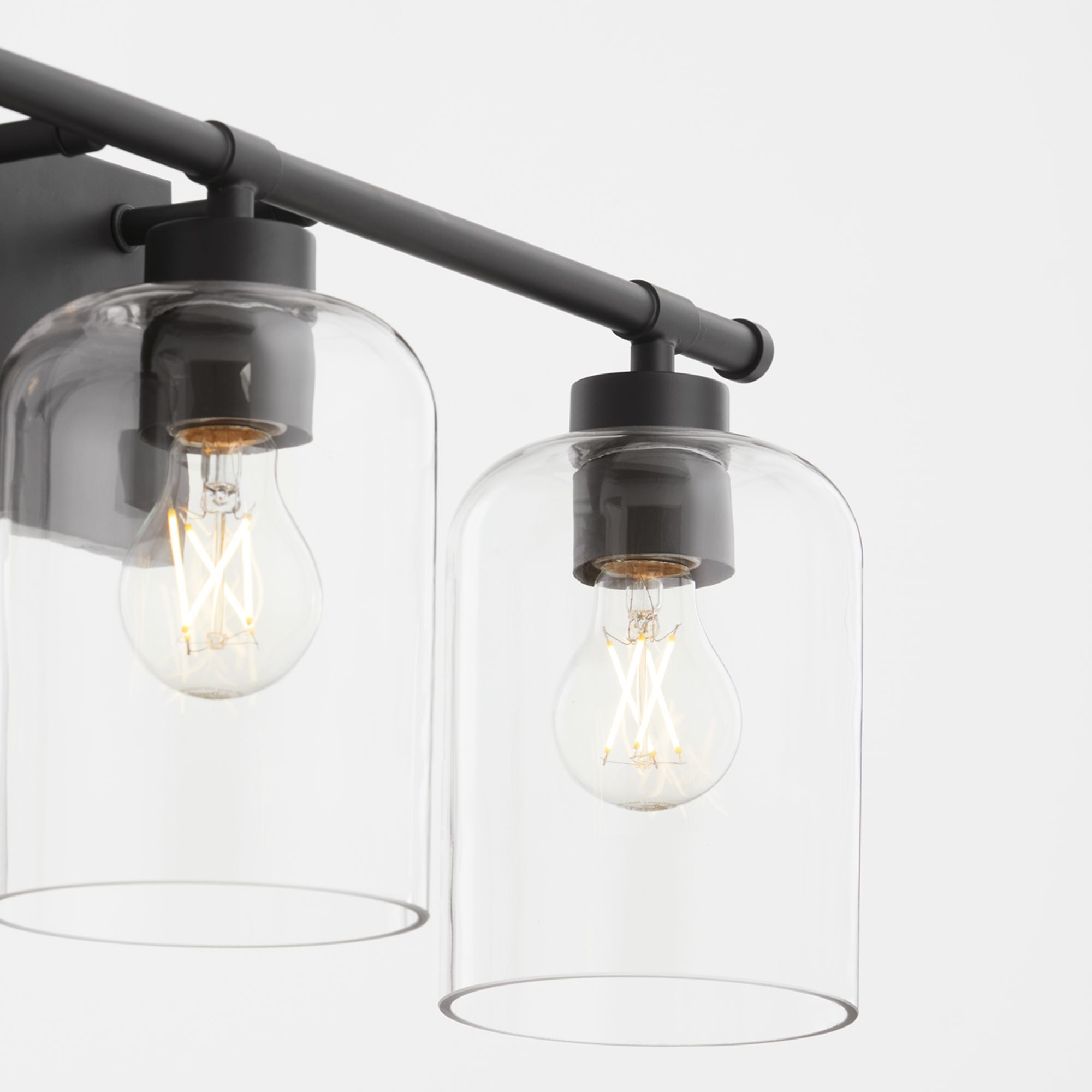 Image 3 Quorum International Tribute 3LT Matte Black Vanity Light more views